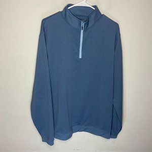 Men's Blue Quarter-Zip Shirt